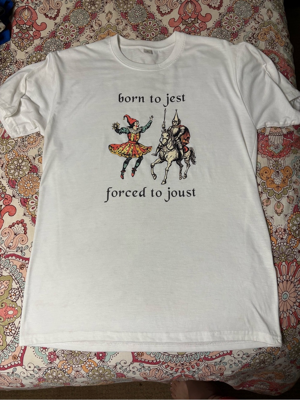 Born to Jest Graphic Tee - White